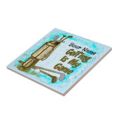 Golf is mijn Game custom tegel Tegeltje (Zijkant)