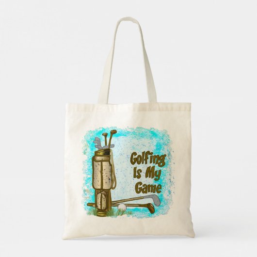 Golf is mijn Game golf Tote Bag (Achterkant)