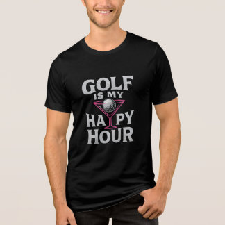 Golf is mijn gelukkige levensstijl Tri-Blend shirt