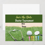 Golf is mijn golfbal en stethoscoop kaart (Voorkant / Achterkant)