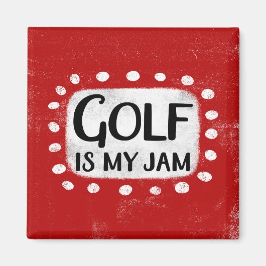 Golf is mijn Jam koelkastmagneet Magneet (Voorkant)