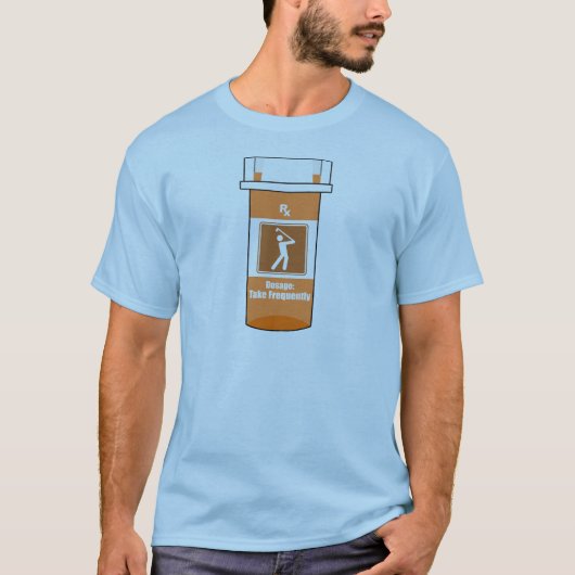 Golf is mijn medicijn t-shirt (Voorkant)
