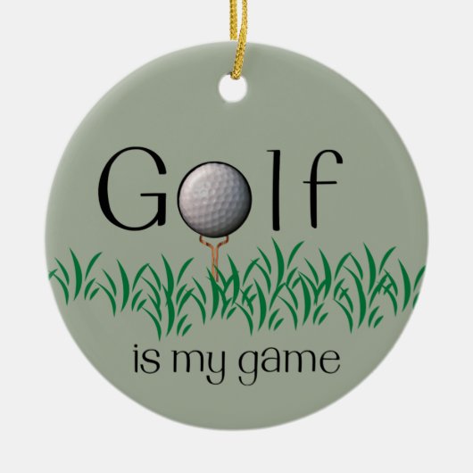 GOLF is mijn spel Keramisch Ornament (Voorkant)