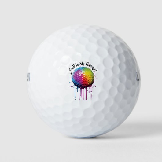 Golf is mijn therapie | Grappig golf Golfballen (Voorkant)