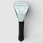 Golf is mijn Therapy Argyle Golfheadcover (Voorkant)