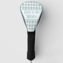 Golf is mijn Therapy Argyle Golfheadcover