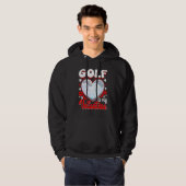 Golf Is My Valentine Happy Valentine's Day Couple Hoodie (Voorkant volledig)
