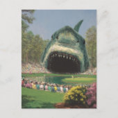 Golf is net een spannende reuzenhaai geworden briefkaart (Voorkant)