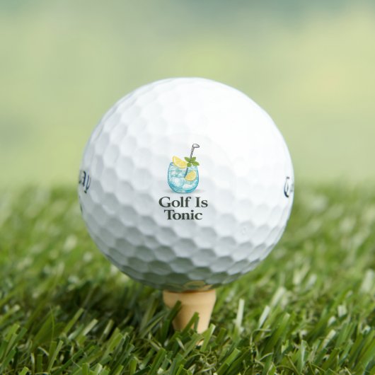 Golf Is Tonic Cocktail Elegante Golfballen (Insitu Shirt)