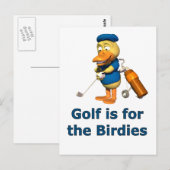 Golf is voor de geboortes briefkaart (Voorkant / Achterkant)