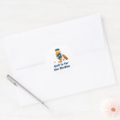 Golf is voor de geboortes ronde sticker (Envelop)