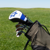 Golf Israel & Israel Flag hebrew /Golf Clubs Hoesj Golfheadcover (Insitu)