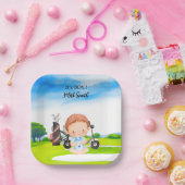 Golf It's Boy voor Baby shower Papieren Bordje (Feest)