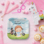 Golf It's Boy voor Baby shower Papieren Bordje (Feest)