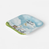 Golf It's Boy voor Baby shower Papieren Bordje (Gebogen)