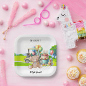 Golf It's Boy voor Baby shower Papieren Bordje (Feest)
