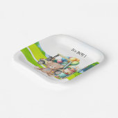 Golf It's Boy voor Baby shower Papieren Bordje (Gebogen)