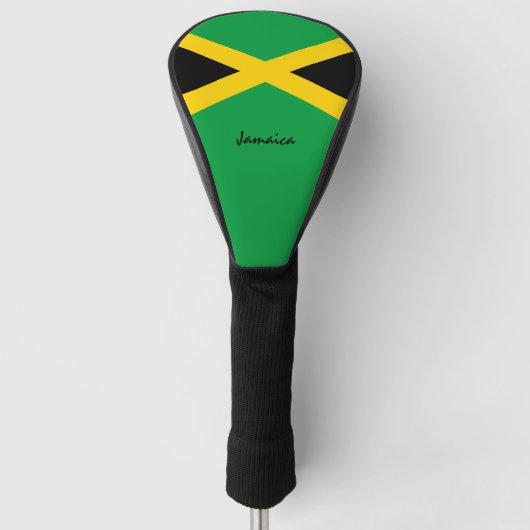 Golf Jamaica & Jamaicaanse Vlag / Golfclubs Hoesje Golfheadcover (Voorkant)