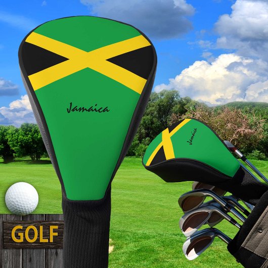 Golf Jamaica & Jamaicaanse Vlag / Golfclubs Hoesje Golfheadcover