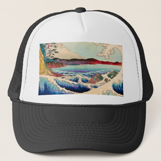 golf - japanse berg fuji trucker pet (Voorkant)