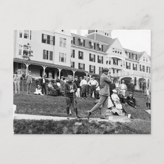 Golf, jaren 1890 Briefkaart (Voorkant)