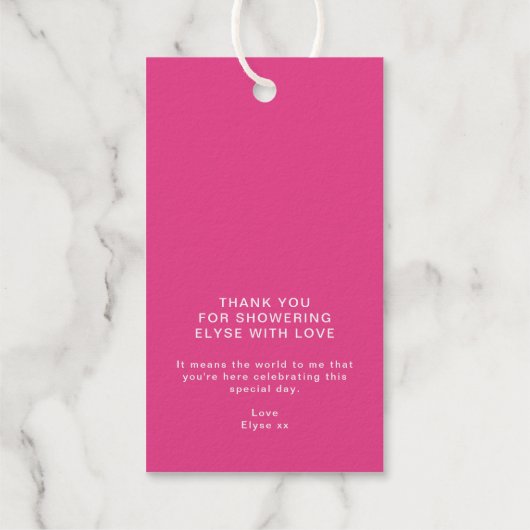 Golf Je Dank Favor Cadeaulabels (Achterkant)