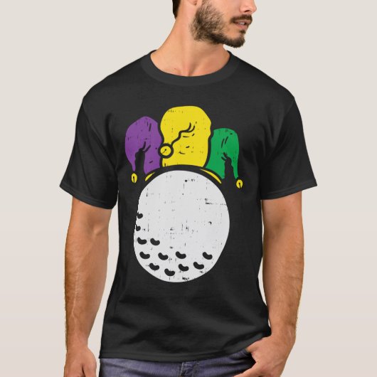 Golf Jester Pet Mardi Gras Carnival Player Coach G T-shirt (Voorkant)