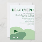 Golf Jongen 1e Verjaardag Kaart (Voorkant)
