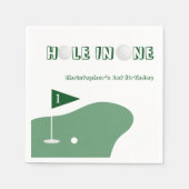 Golf Jongen 1e Verjaardag Servet (Voorkant)