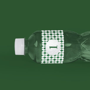 Golf Jongen 1e Verjaardag Waterfles Etiket