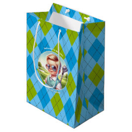 Golf Jongen Verjaardagsfeestje Argyle Medium Cadeauzakje