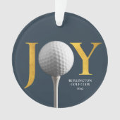 Golf Joy & Peace Kerstmis Ornament (voorkant)