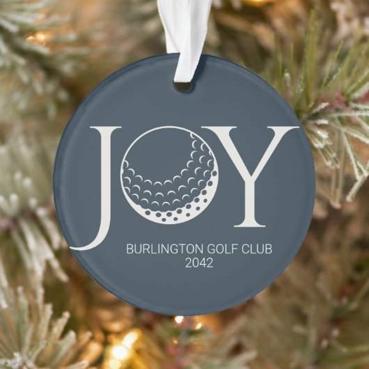 Golf Joy & Peace Kerstmis Ornament (Boom)