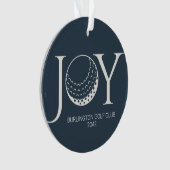 Golf Joy & Peace Kerstmis Ornament (voorkant)
