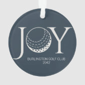 Golf Joy & Peace Kerstmis Ornament (achterkant)