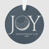 Golf Joy & Peace Kerstmis Ornament (voorkant)