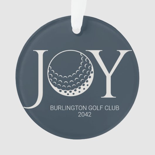 Golf Joy & Peace Kerstmis Ornament (voorkant)