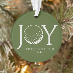 Golf Joy & Peace Kerstmis Ornament
