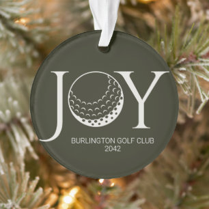 Golf Joy & Peace Kerstmis Ornament