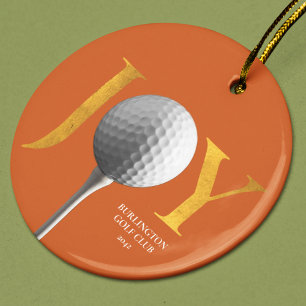 Golf Joy & Peace Kerstmis Ornament