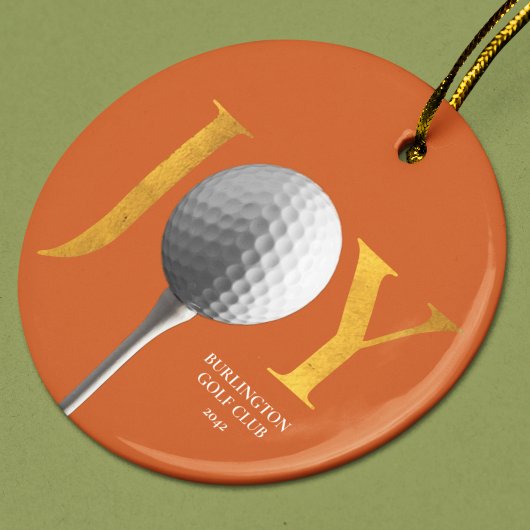 Golf Joy & Peace Kerstmis Ornament