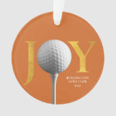 Golf Joy & Peace Kerstmis Ornament (voorkant)