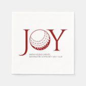 Golf Joy & Peace Kerstmis Servet (Voorkant)