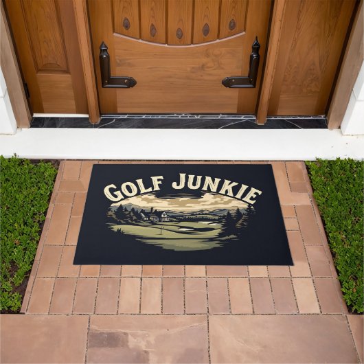 Golf Junkie Schattige Cool Deurmat (Buiten)
