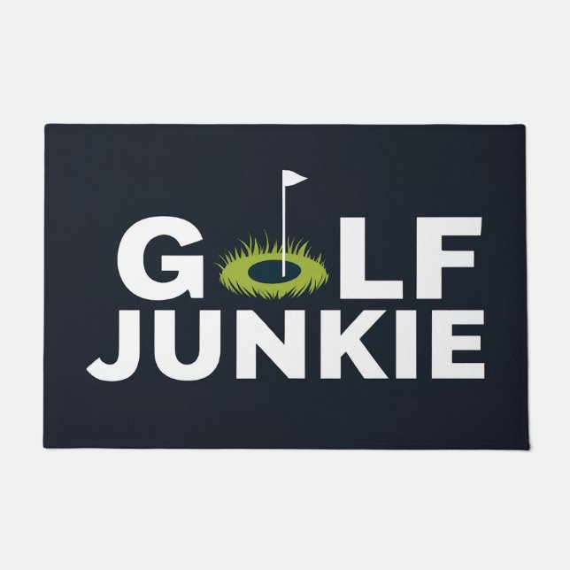 Golf Junkie Schattige Cool Deurmat (Voorkant)