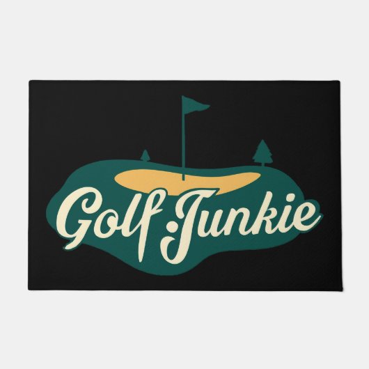 Golf Junkie Schattige Cool Deurmat (Voorkant)