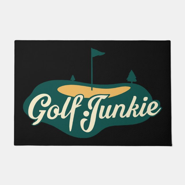 Golf Junkie Schattige Cool Deurmat (Voorkant)