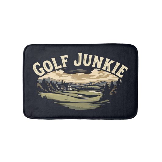 Golf Junkie Schattigee Cool Badkamer Badmat (Voorkant)