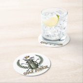 Golf Junkie Sport Lover Graphic Ronde Kartonnen Onderzetter (Insitu)