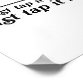 Golf Just Tap It In Funny Golf Player Golfing Srt Poster (Hoek)